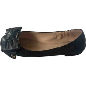Tory Burch Black Leather Balet Flats
